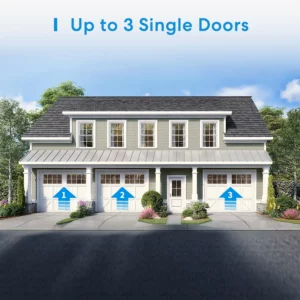 Smart Wi-Fi Garage Door Opener Support 3 Garage Doors
